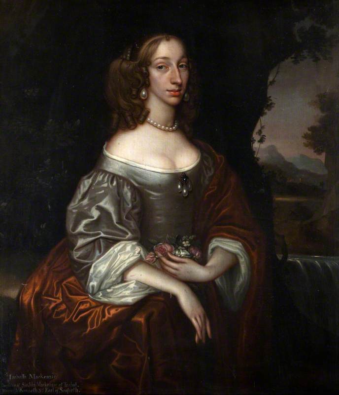Wikioo.org - The Encyclopedia of Fine Arts - Painting, Artwork by David Scougall - Isabella, Wife of Kenneth Mackenzie, 3rd Earl of Seaforth