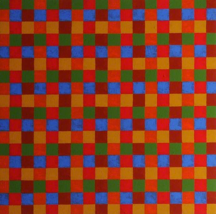 Wikioo.org - The Encyclopedia of Fine Arts - Painting, Artwork by Bob Brighton - Orange Blocks