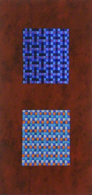 Wikioo.org - The Encyclopedia of Fine Arts - Painting, Artwork by Bob Brighton - Squares on Brown
