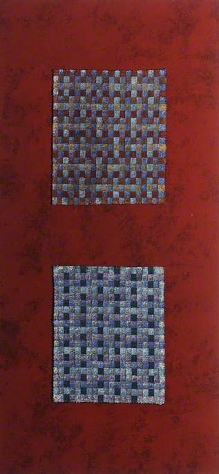 Wikioo.org - The Encyclopedia of Fine Arts - Painting, Artwork by Bob Brighton - Purple Squares on Brown