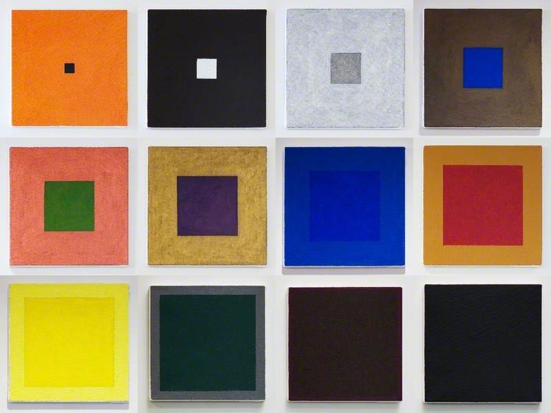 Wikioo.org - The Encyclopedia of Fine Arts - Painting, Artwork by Bob Brighton - Squares in Squares (polyptych)