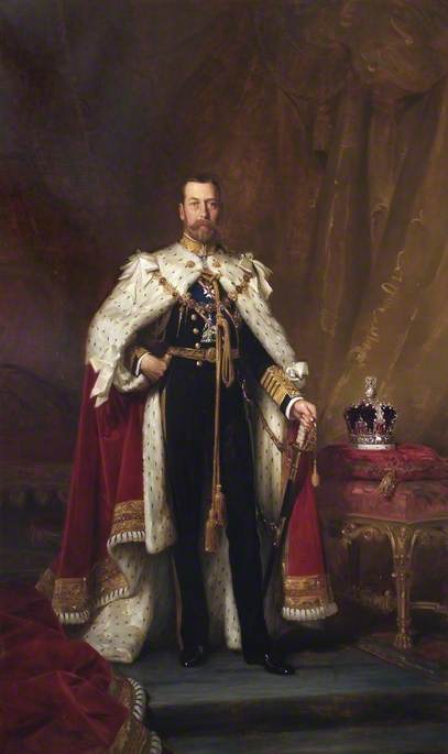 WikiOO.org - Енциклопедия за изящни изкуства - Живопис, Произведения на изкуството Moussa Ayoub - King George V (1865–1936) (after Luke Fildes)