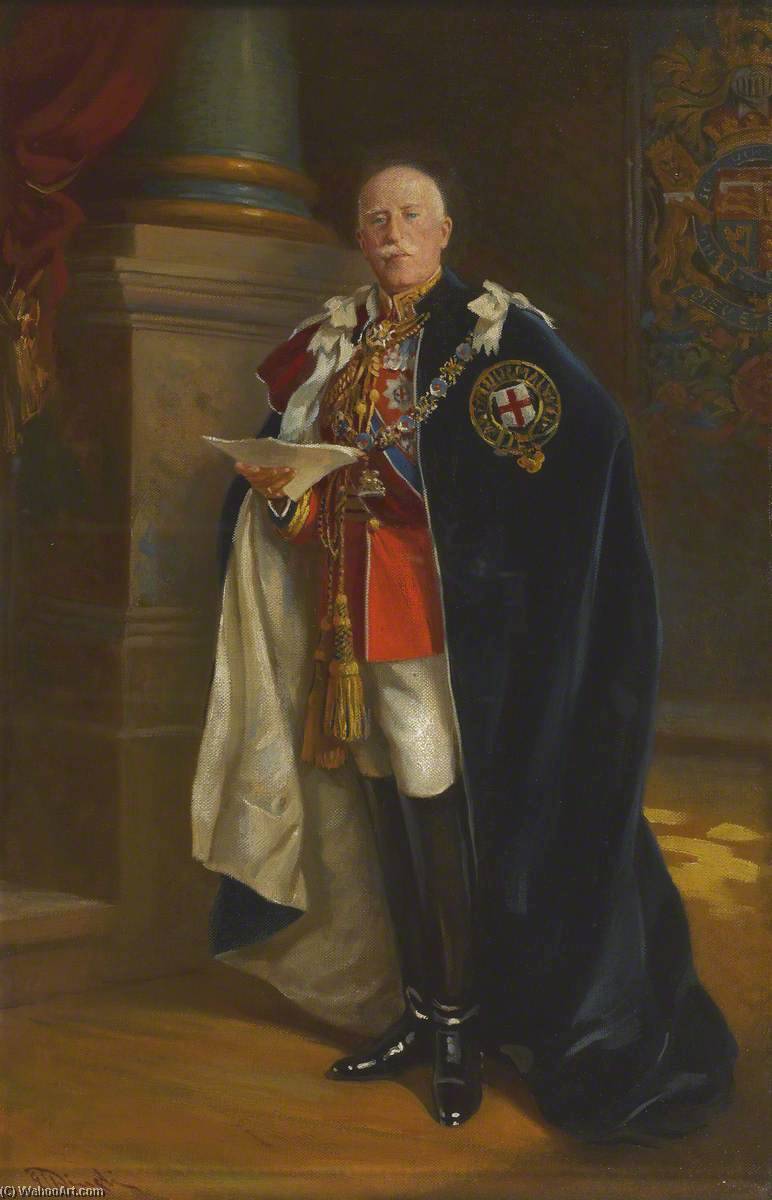 Wikioo.org - The Encyclopedia of Fine Arts - Painting, Artwork by Edward Caruna Dingli - Field Marshal HRH the Duke of Connaught (1850–1942), KG, Grand Prior of the Order of St John of Jerusalem in the British Realm