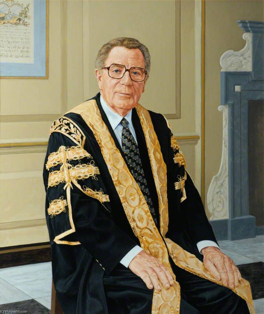 Wikioo.org - The Encyclopedia of Fine Arts - Painting, Artwork by David Atack - Sir Trevor Holdsworth, Chancellor (1992–1997)