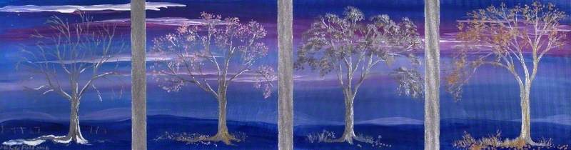 Wikioo.org - The Encyclopedia of Fine Arts - Painting, Artwork by Michele Elizabeth Field - Trees through the Seasons