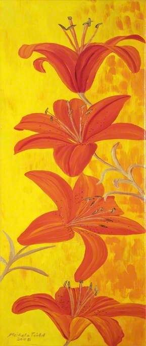 Wikioo.org - The Encyclopedia of Fine Arts - Painting, Artwork by Michele Elizabeth Field - Red Lilies