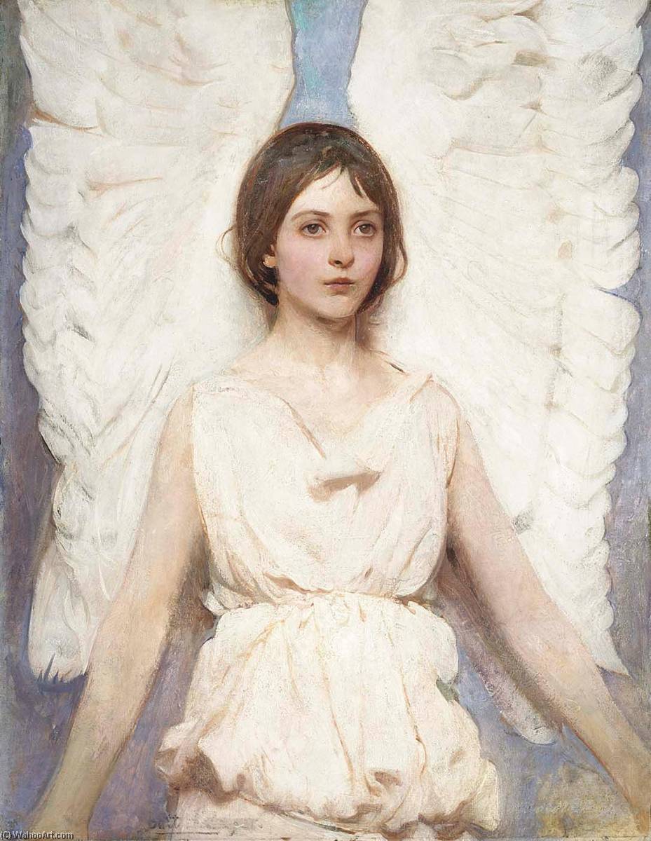 Wikioo.org - The Encyclopedia of Fine Arts - Painting, Artwork by Abbott Handerson Thayer - Angel