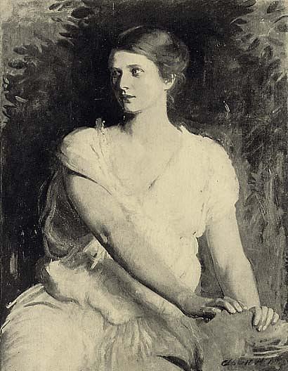 Wikioo.org - The Encyclopedia of Fine Arts - Painting, Artwork by Abbott Handerson Thayer - A Young Woman, (painting)