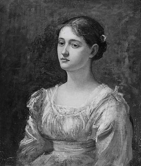 WikiOO.org - Güzel Sanatlar Ansiklopedisi - Resim, Resimler Abbott Handerson Thayer - Girl in White, (painting)