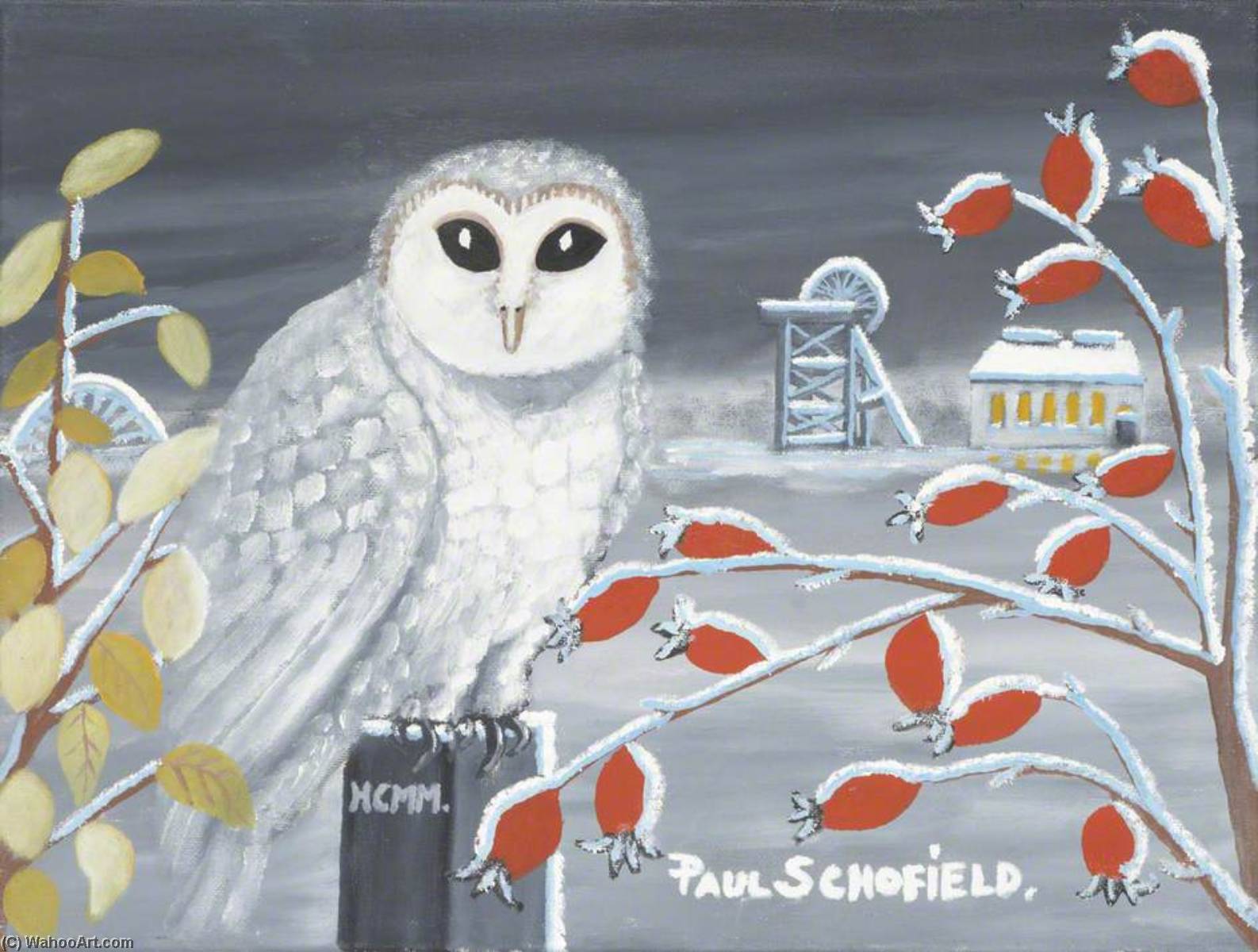 Wikioo.org - The Encyclopedia of Fine Arts - Painting, Artwork by Paul Schofield - Snowy Owl II