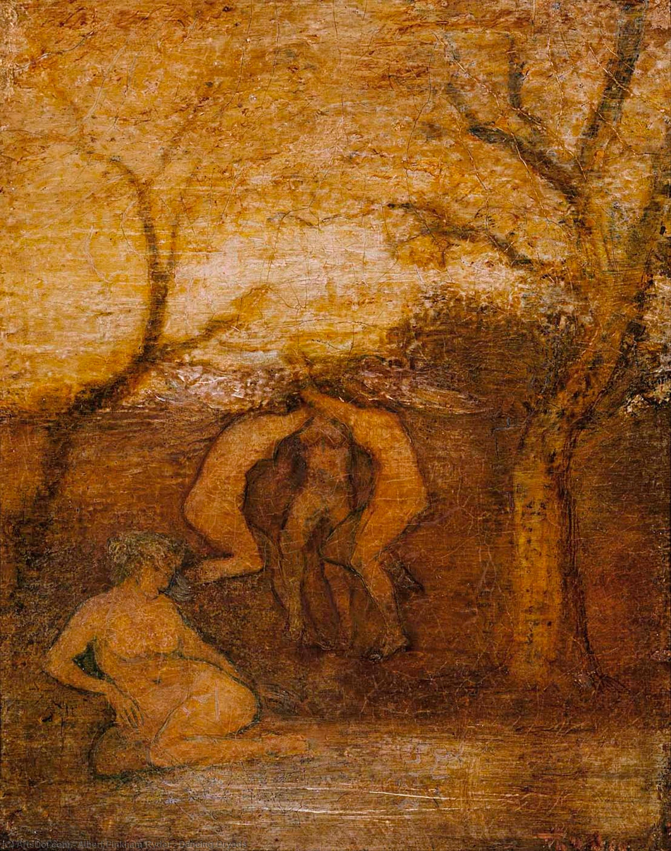 Wikioo.org - The Encyclopedia of Fine Arts - Painting, Artwork by Albert Pinkham Ryder - Dancing Dryads