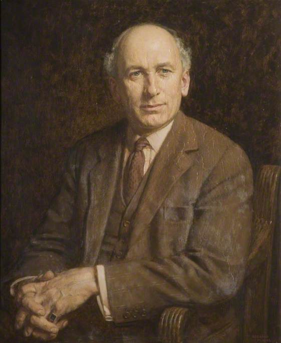Wikioo.org - The Encyclopedia of Fine Arts - Painting, Artwork by Bernard Munns - Portrait of John Baptist Kramer (1874–1952)