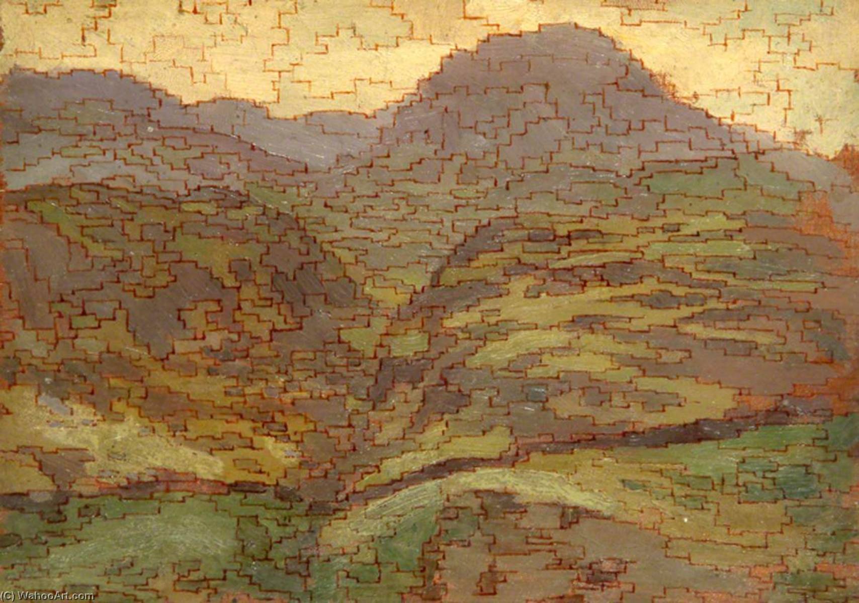 Wikioo.org - The Encyclopedia of Fine Arts - Painting, Artwork by Sidney Herbert Sime - Patterned Hills