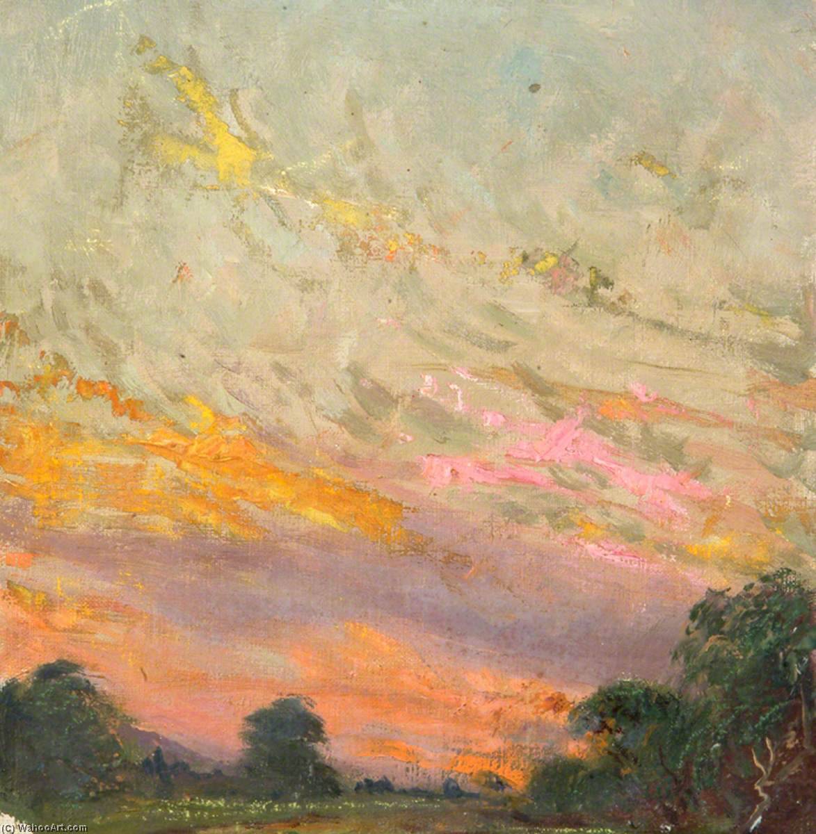 Wikioo.org - The Encyclopedia of Fine Arts - Painting, Artwork by Sidney Herbert Sime - Multi Coloured Sky