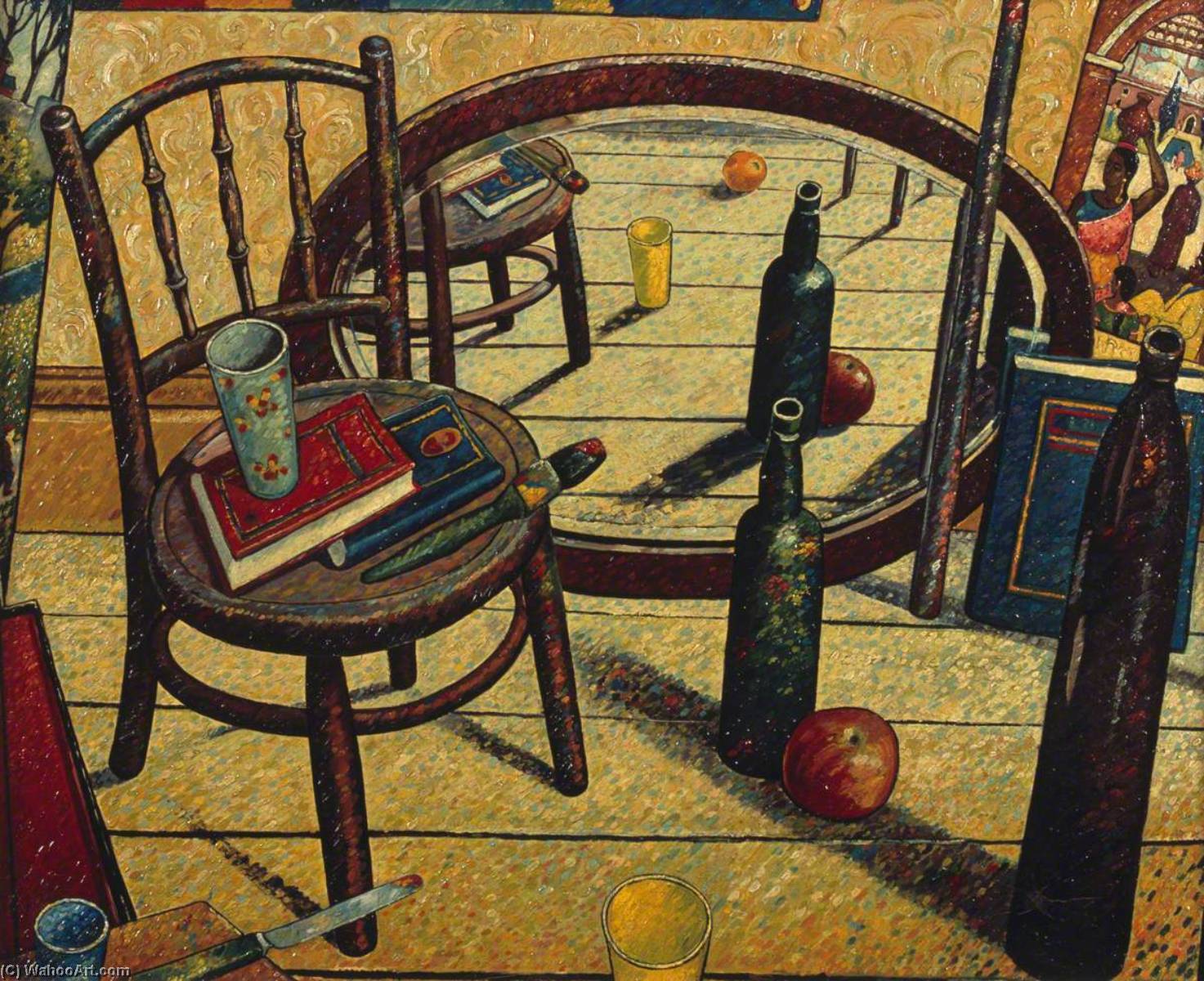 WikiOO.org - Enciclopédia das Belas Artes - Pintura, Arte por Charles Byrd - The Oval Mirror