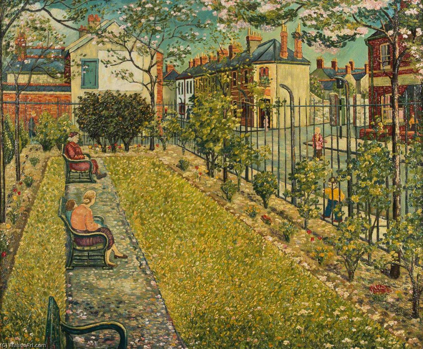 WikiOO.org - Enciclopédia das Belas Artes - Pintura, Arte por Charles Byrd - Kitchener Gardens, Canton