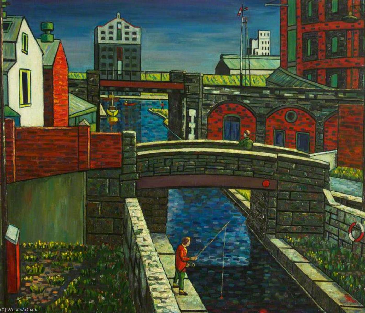 WikiOO.org - Enciclopédia das Belas Artes - Pintura, Arte por Charles Byrd - Two Bridges, East Dock