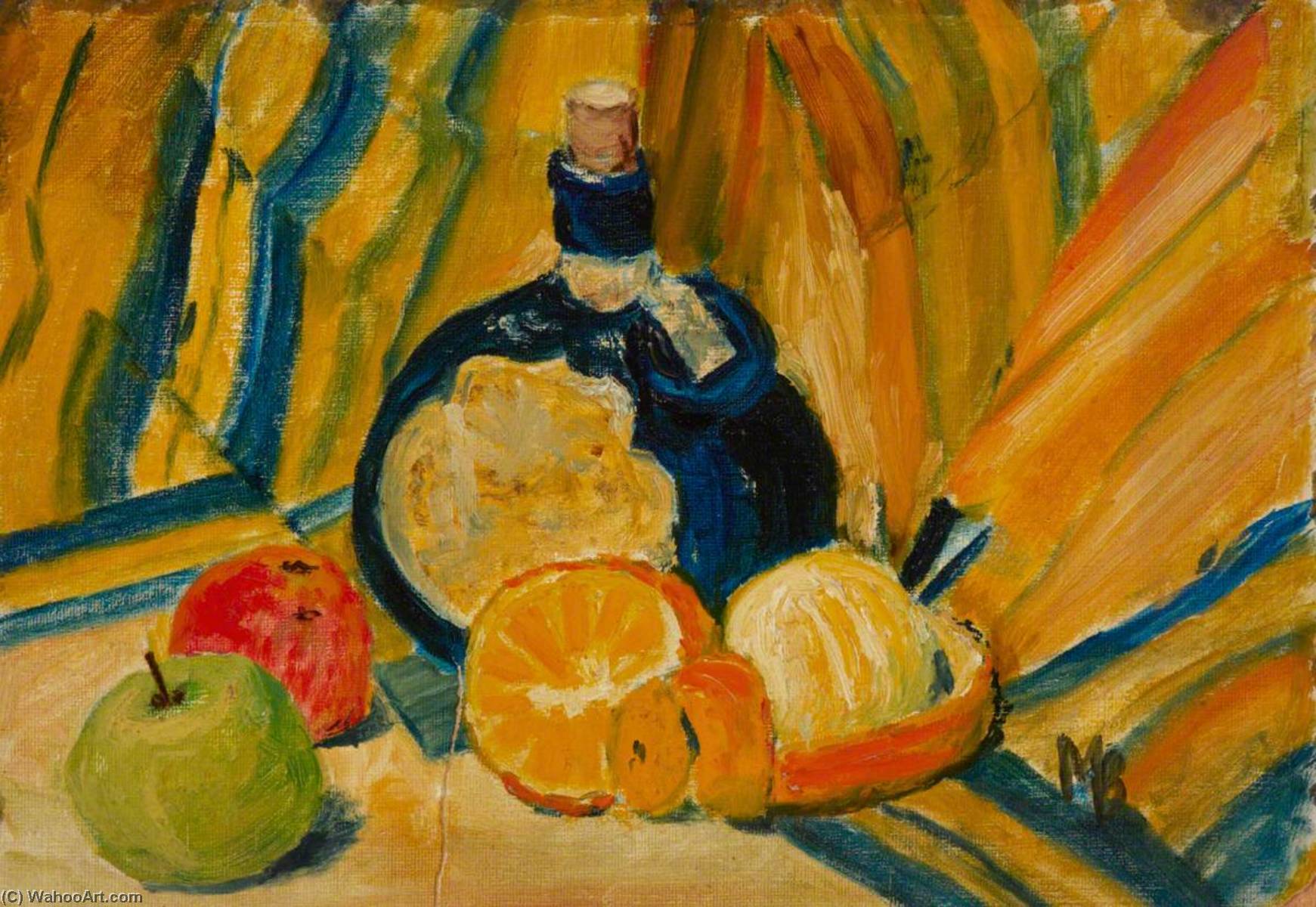 Wikioo.org - The Encyclopedia of Fine Arts - Painting, Artwork by Myfanwy Baker - Still Life with Fruit