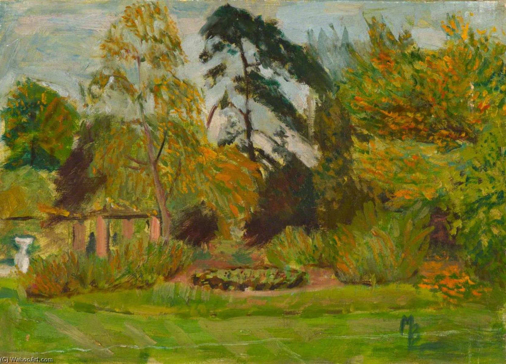Wikioo.org - The Encyclopedia of Fine Arts - Painting, Artwork by Myfanwy Baker - Back Garden