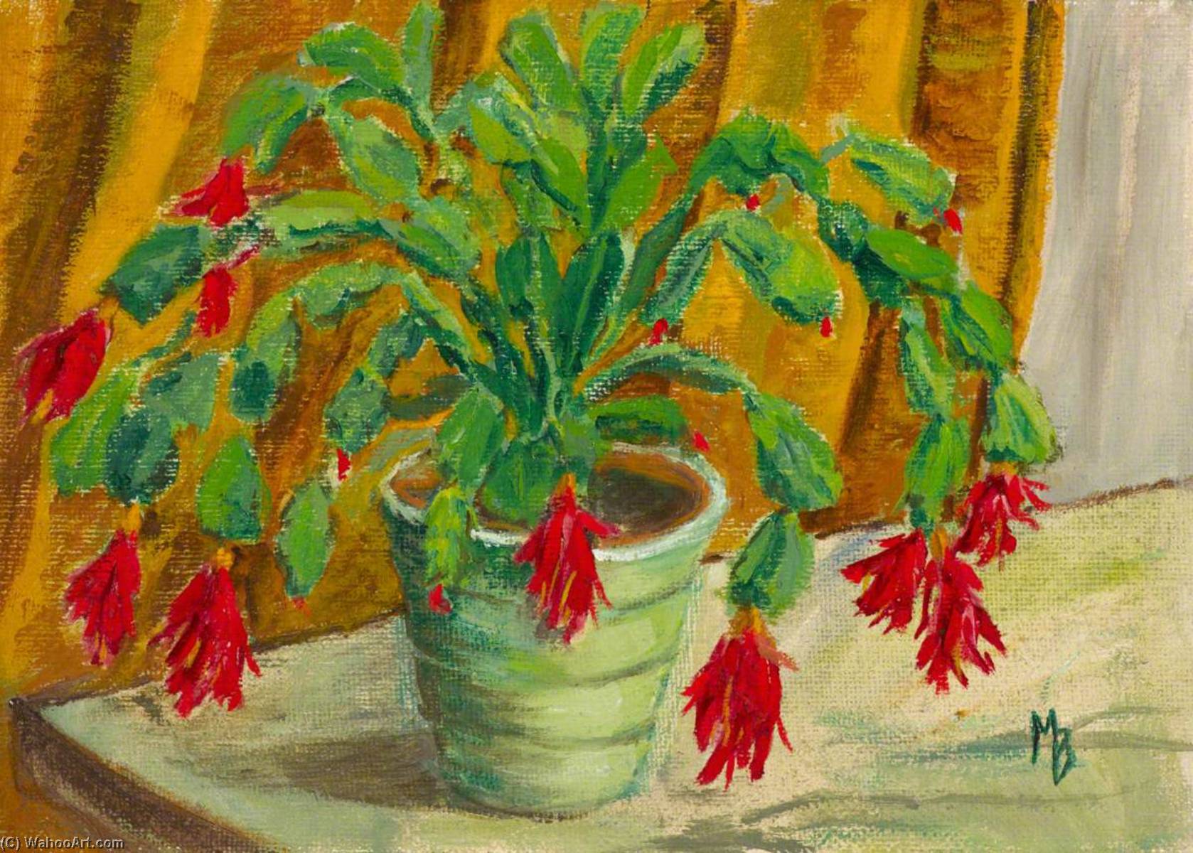Wikioo.org - The Encyclopedia of Fine Arts - Painting, Artwork by Myfanwy Baker - Still Life with Cactus