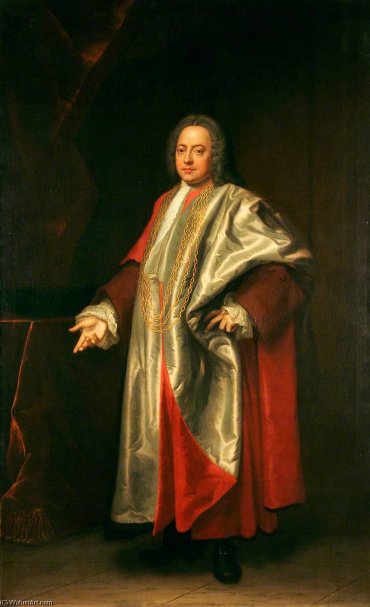 Wikioo.org - The Encyclopedia of Fine Arts - Painting, Artwork by John Theodore Heins Senior - Thomas Harvey (1711–1772), Mayor of Norwich (1748)