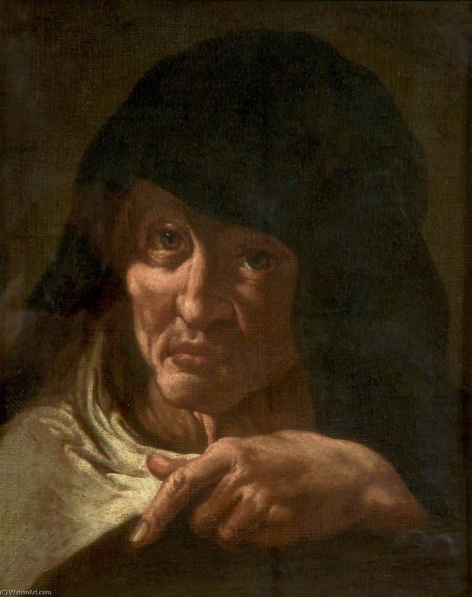 Wikioo.org - The Encyclopedia of Fine Arts - Painting, Artwork by Thomas Robson - An Abbess (copy after Jacob Jordaens)