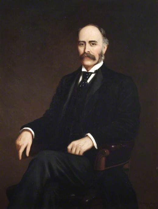 Wikioo.org - The Encyclopedia of Fine Arts - Painting, Artwork by Joseph Sydney Willis Hodges - Charles Townsend Murdoch (1837–1898), MP