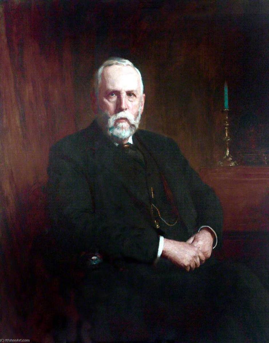 Wikioo.org - The Encyclopedia of Fine Arts - Painting, Artwork by George Hall Neale - John Ernest Tinne, Esq., Trustee (1882), Treasurer of the Liverpool Blue Coat School (1885–1925)