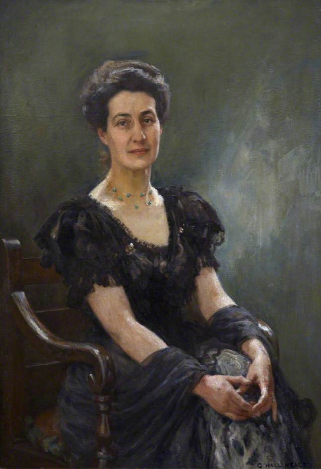 Wikioo.org - The Encyclopedia of Fine Arts - Painting, Artwork by George Hall Neale - Portrait of a Doctor's Wife