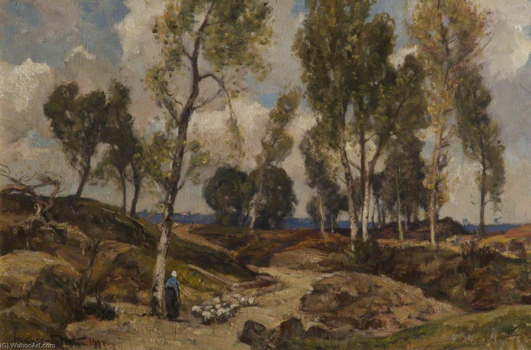 Wikioo.org - The Encyclopedia of Fine Arts - Painting, Artwork by Herbert Edwin Pelham Hughes Stanton - Autumn near Hemmell