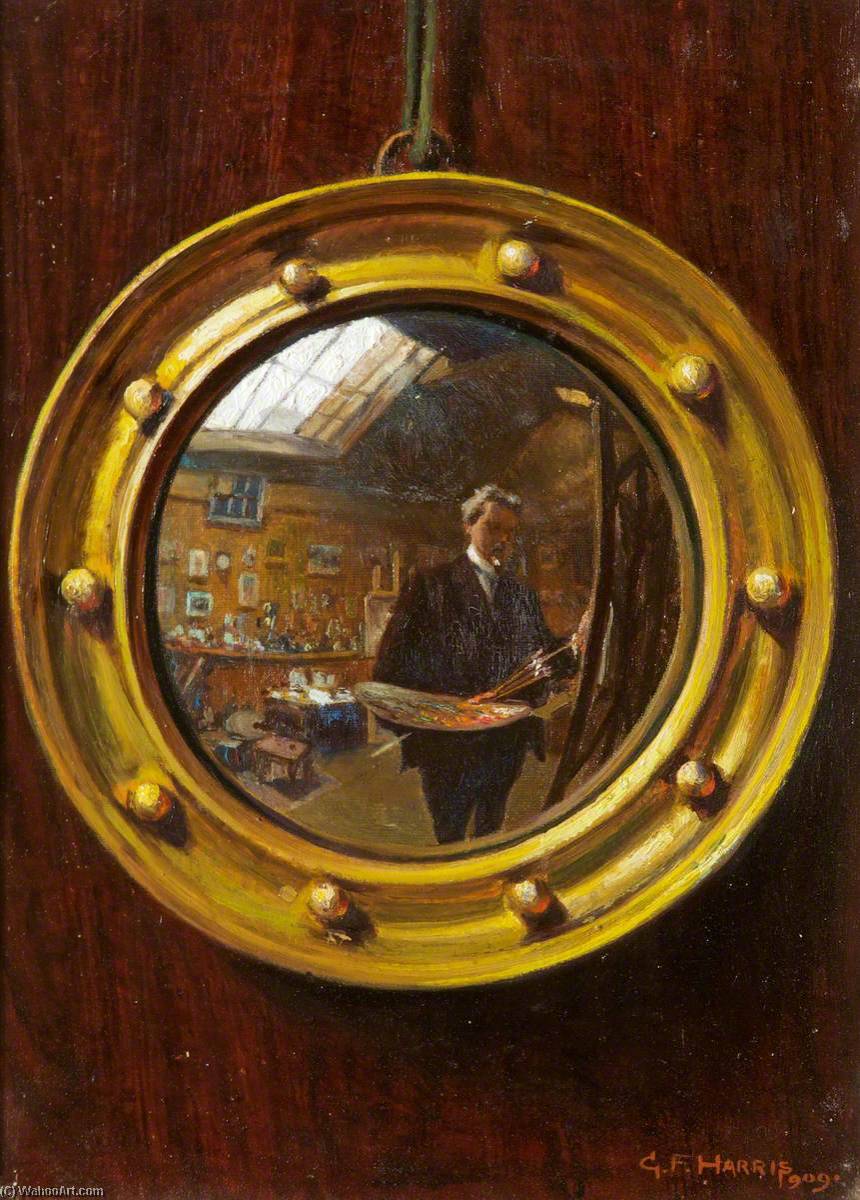 Wikioo.org - The Encyclopedia of Fine Arts - Painting, Artwork by George Frederick Harris - Self Portrait