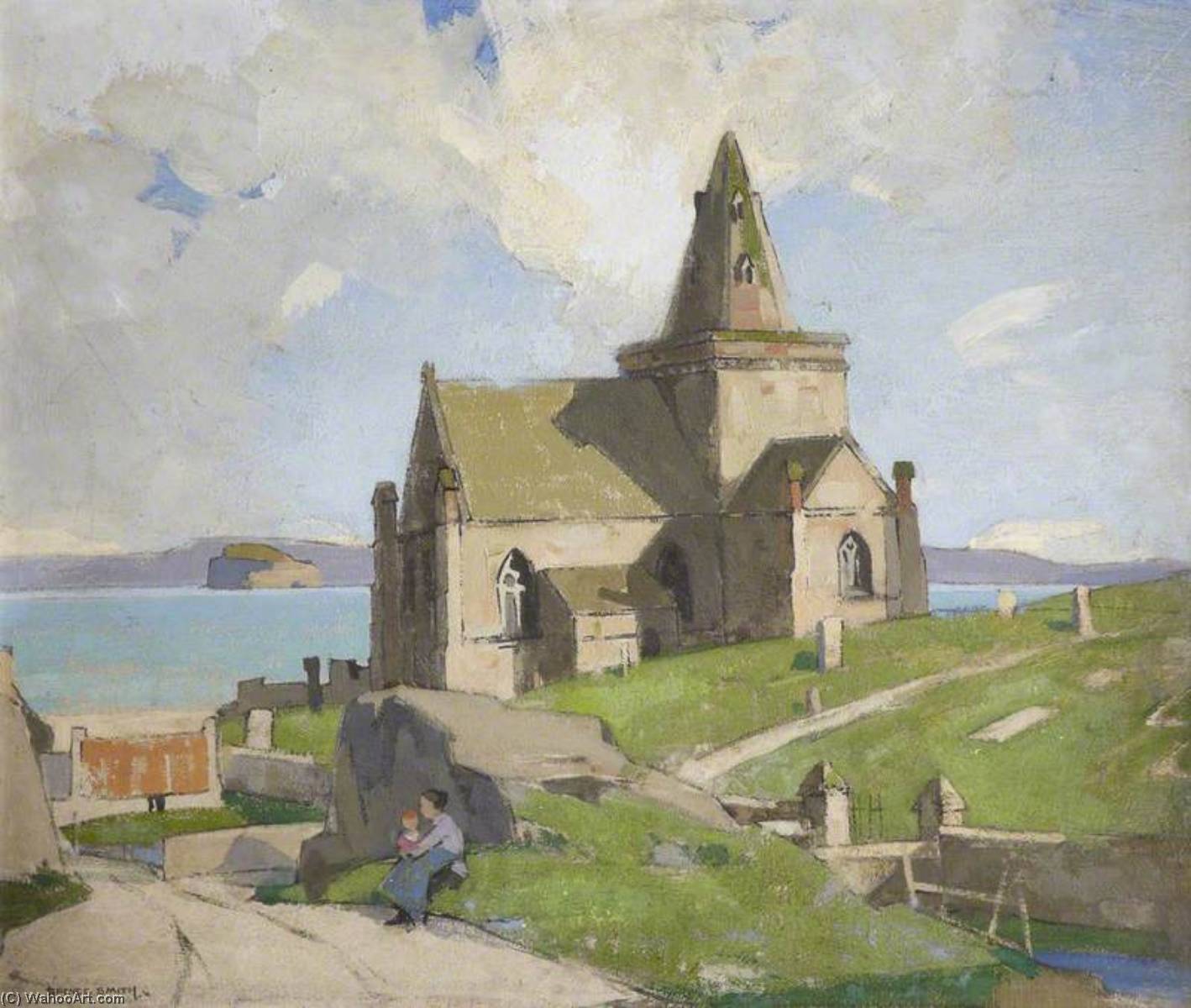 Wikioo.org - The Encyclopedia of Fine Arts - Painting, Artwork by John Guthrie Spence Smith - St Monance Kirk