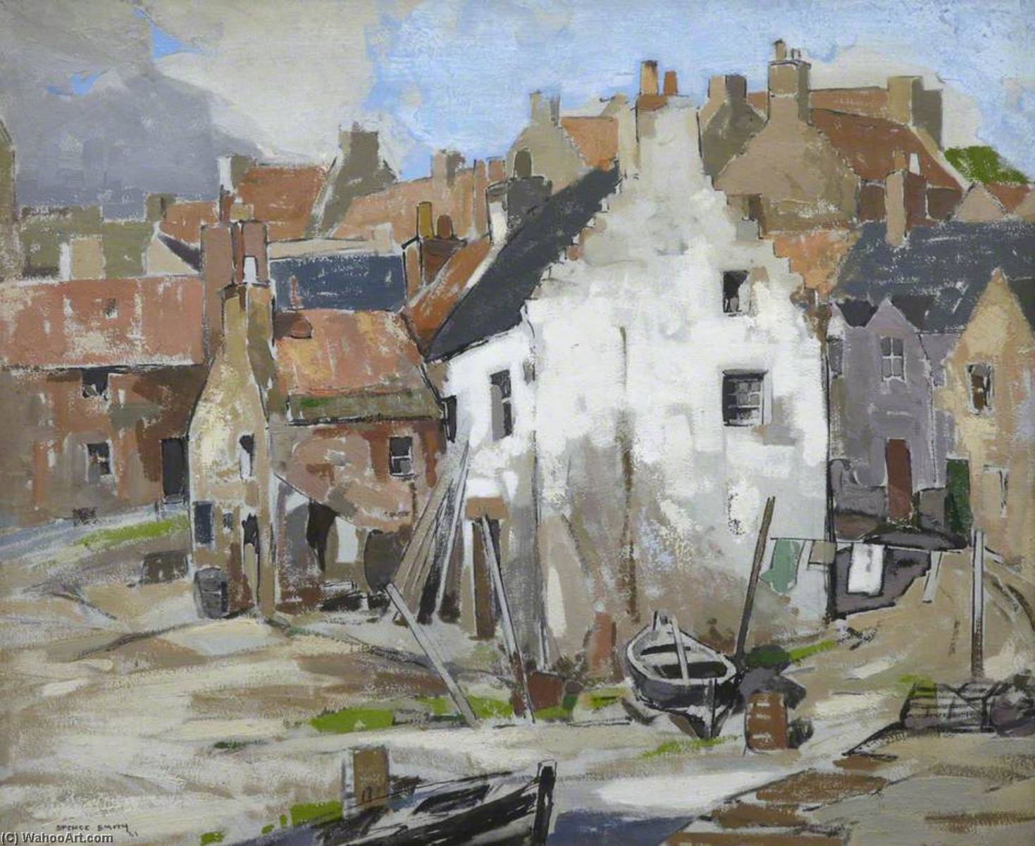 Wikioo.org - The Encyclopedia of Fine Arts - Painting, Artwork by John Guthrie Spence Smith - Crail
