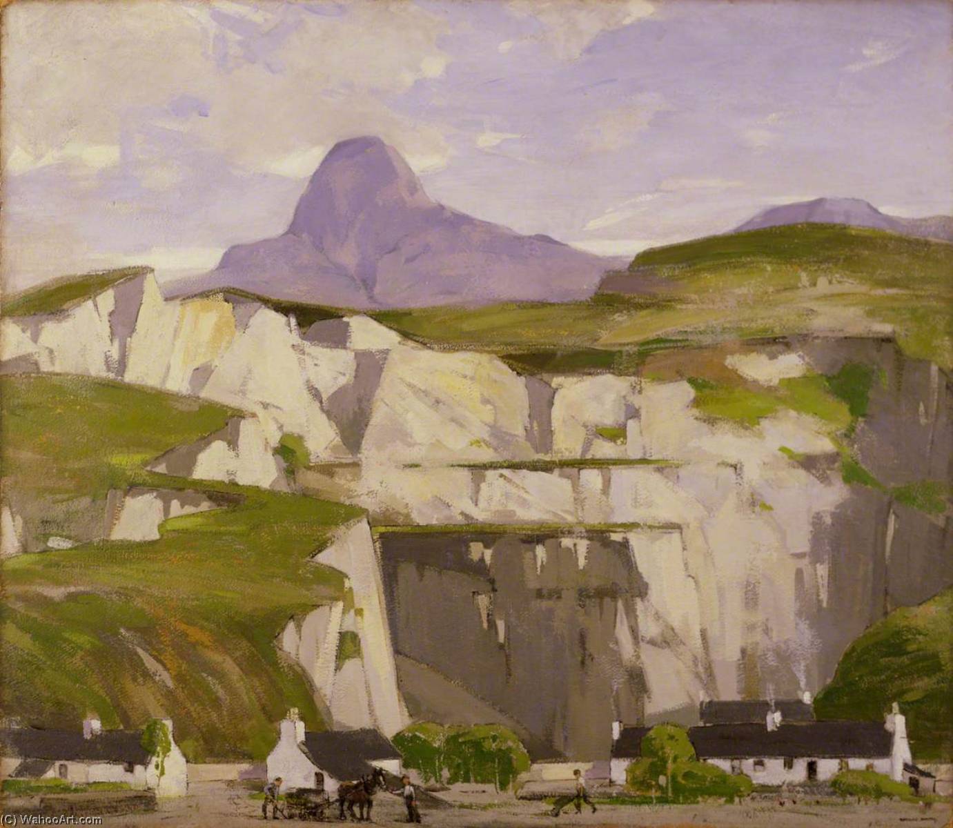 Wikioo.org - The Encyclopedia of Fine Arts - Painting, Artwork by John Guthrie Spence Smith - Ballachulish Quarries