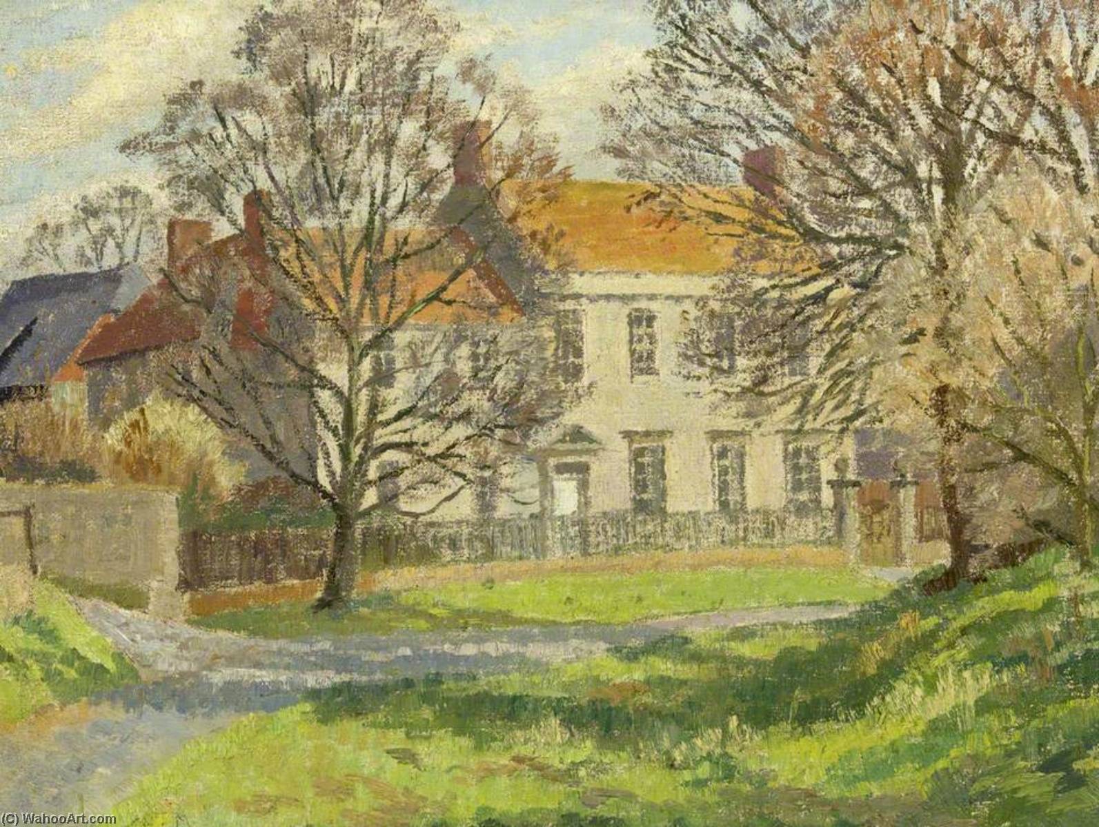 Wikioo.org - The Encyclopedia of Fine Arts - Painting, Artwork by Donald Ewart Milner - A Wiltshire Village