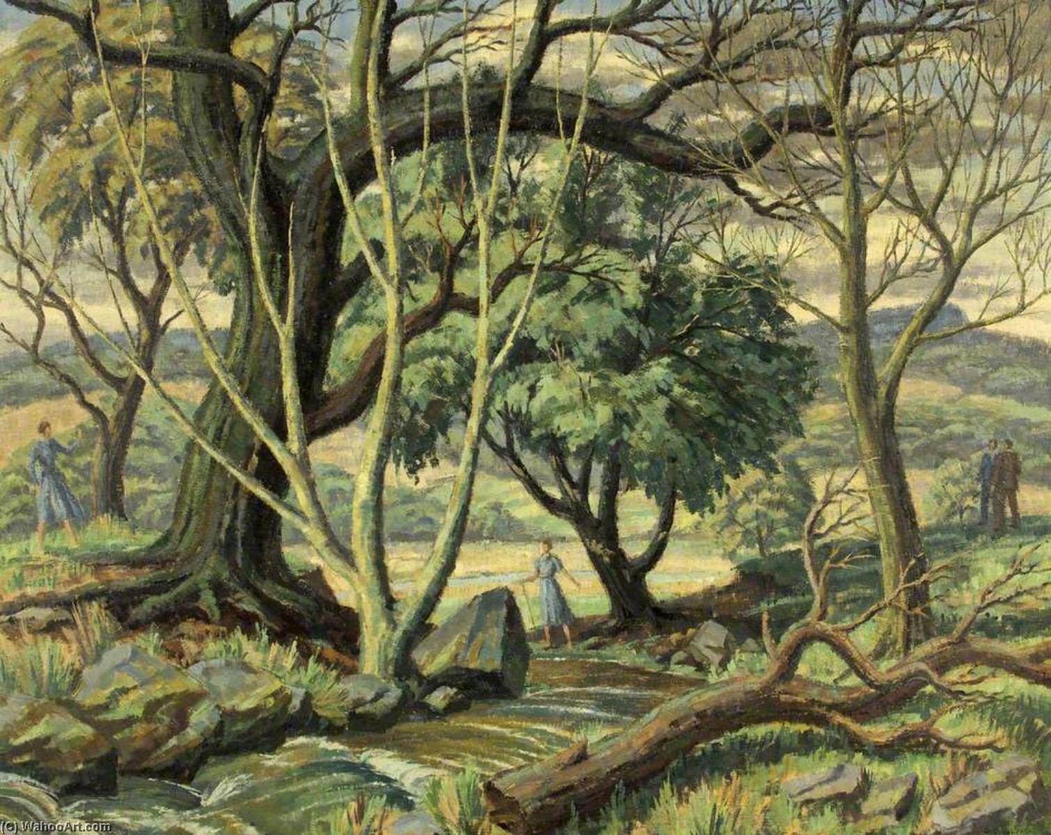 Wikioo.org - The Encyclopedia of Fine Arts - Painting, Artwork by Donald Ewart Milner - Landscape Composition