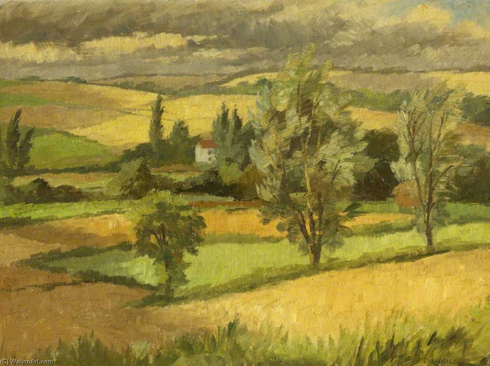 WikiOO.org - Encyclopedia of Fine Arts - Lukisan, Artwork Donald Ewart Milner - Harvest Storm