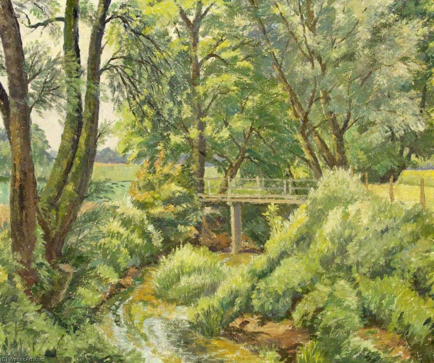 Wikioo.org - The Encyclopedia of Fine Arts - Painting, Artwork by Donald Ewart Milner - Suffolk Summer