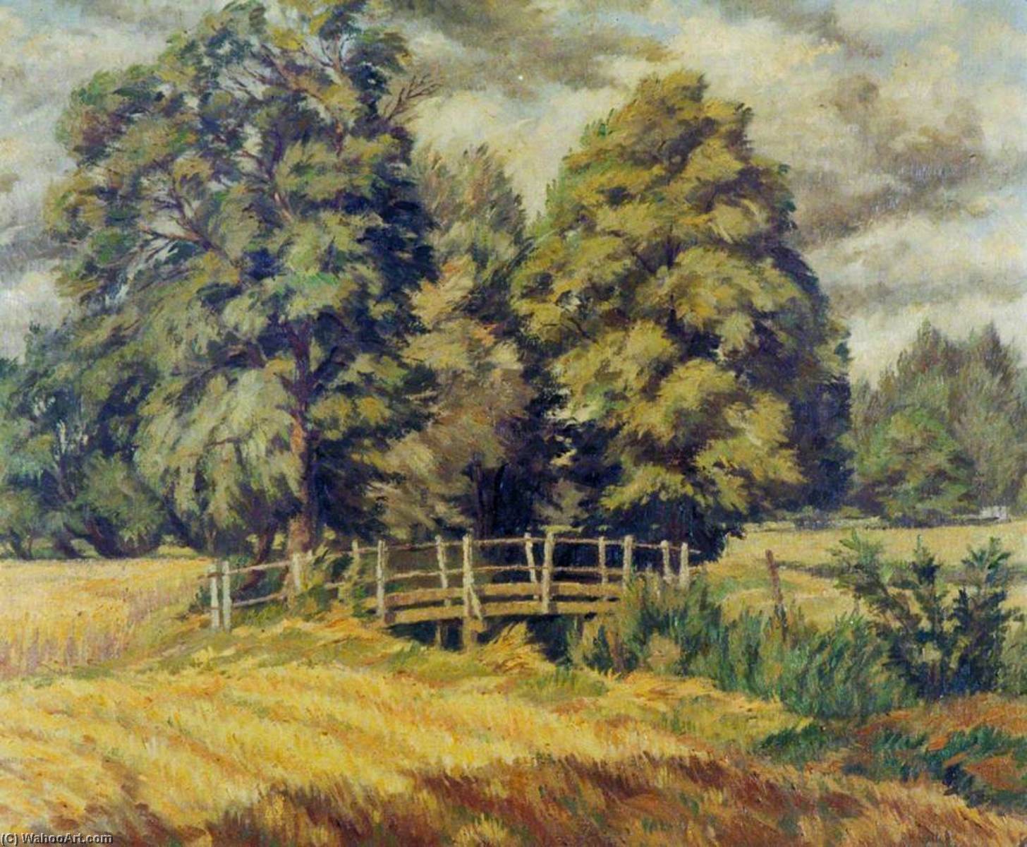Wikioo.org - The Encyclopedia of Fine Arts - Painting, Artwork by Donald Ewart Milner - Across the Stour