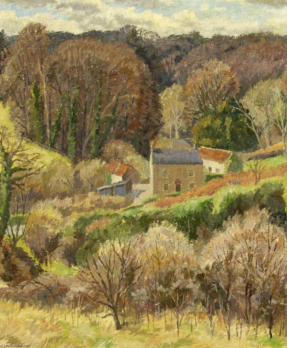 Wikioo.org - The Encyclopedia of Fine Arts - Painting, Artwork by Donald Ewart Milner - Tortworth Woods
