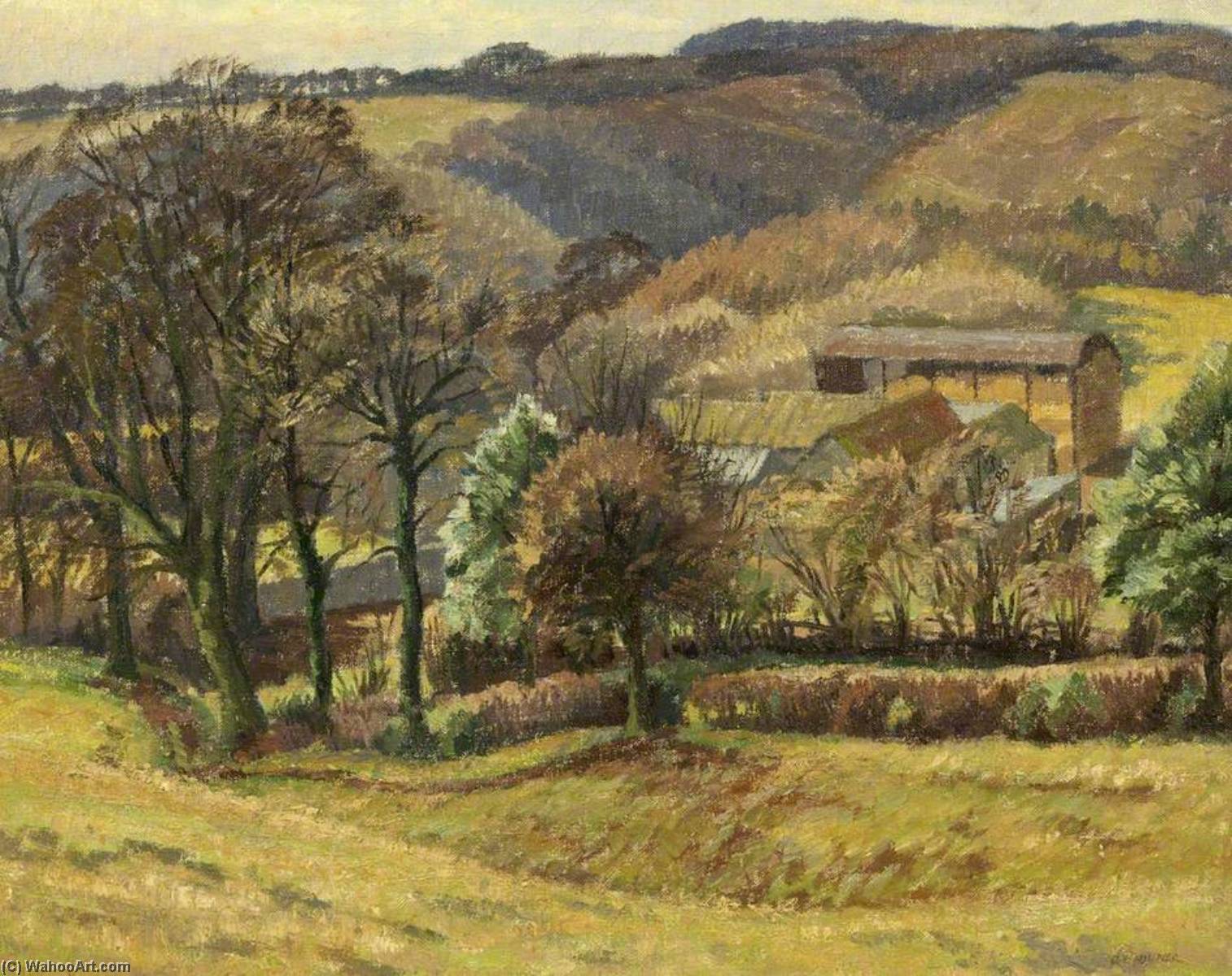 Wikioo.org - The Encyclopedia of Fine Arts - Painting, Artwork by Donald Ewart Milner - Rushmire Farm