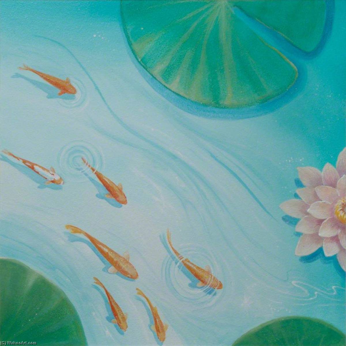Wikioo.org – L'Enciclopedia delle Belle Arti - Pittura, Opere di Sarah Hocombe - Fiume pesce ii