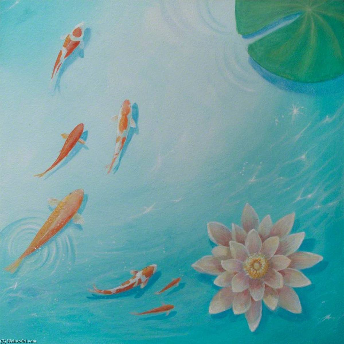 WikiOO.org - Encyclopedia of Fine Arts - Maalaus, taideteos Sarah Hocombe - River Fish I
