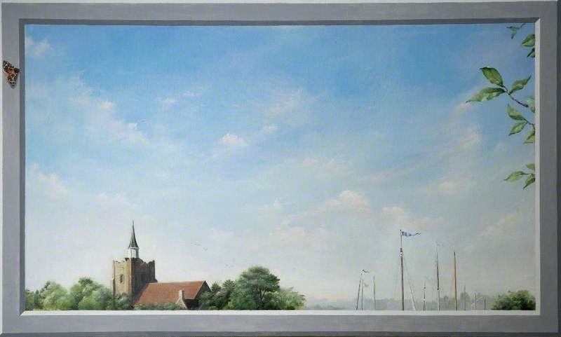 Wikioo.org - The Encyclopedia of Fine Arts - Painting, Artwork by Sarah Hocombe - Skyscape 2, View of Maldon