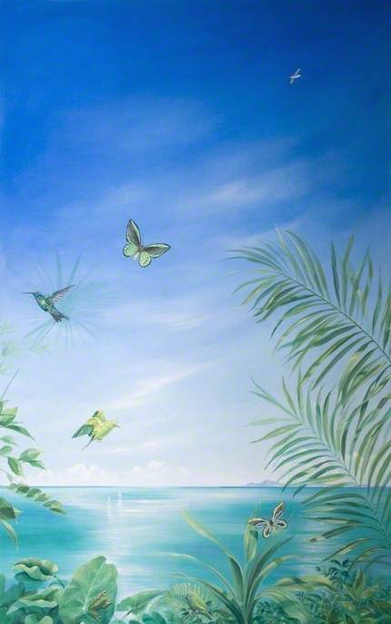 WikiOO.org - אנציקלופדיה לאמנויות יפות - ציור, יצירות אמנות Sarah Hocombe - Tropical Forest, Day