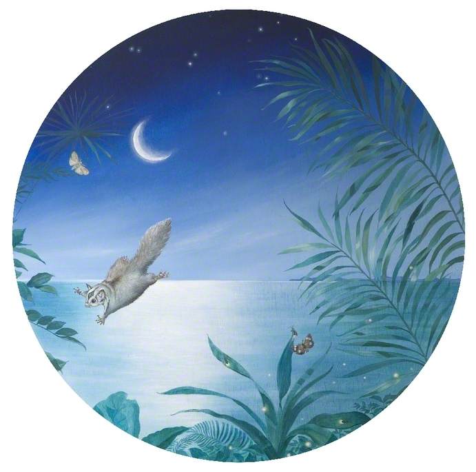 WikiOO.org - אנציקלופדיה לאמנויות יפות - ציור, יצירות אמנות Sarah Hocombe - Tropical Forest, Night