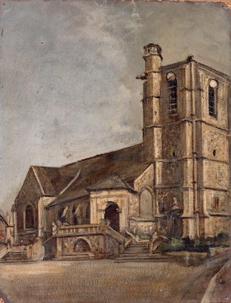 Wikioo.org - The Encyclopedia of Fine Arts - Painting, Artwork by Lesage Pierre Alexis - L'Eglise d'Ault Muval