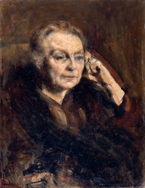 Wikioo.org - The Encyclopedia of Fine Arts - Painting, Artwork by Lesage Pierre Alexis - Portrait de la mère de l'artiste de trois quarts