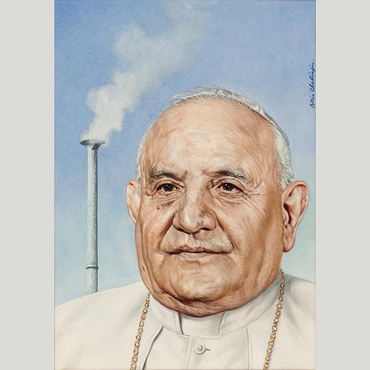 WikiOO.org - Encyclopedia of Fine Arts - Lukisan, Artwork Boris Chaliapin - John XXIII
