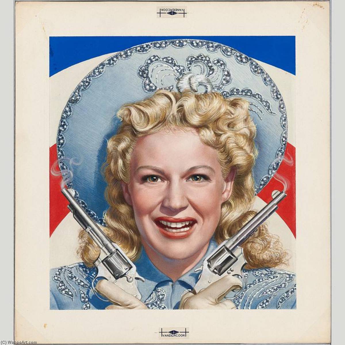 Wikioo.org - The Encyclopedia of Fine Arts - Painting, Artwork by Boris Chaliapin - Betty Hutton